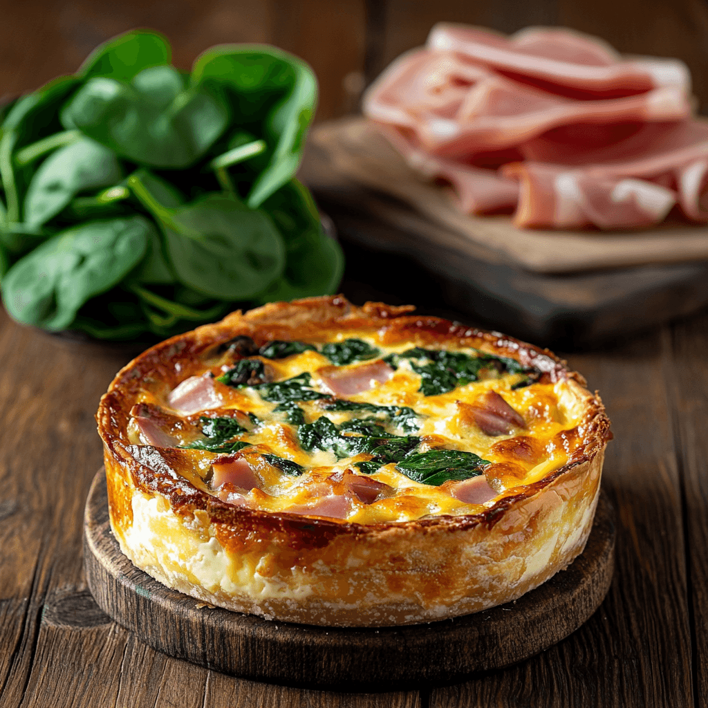 Spinach Ham Quiche Lorraine​