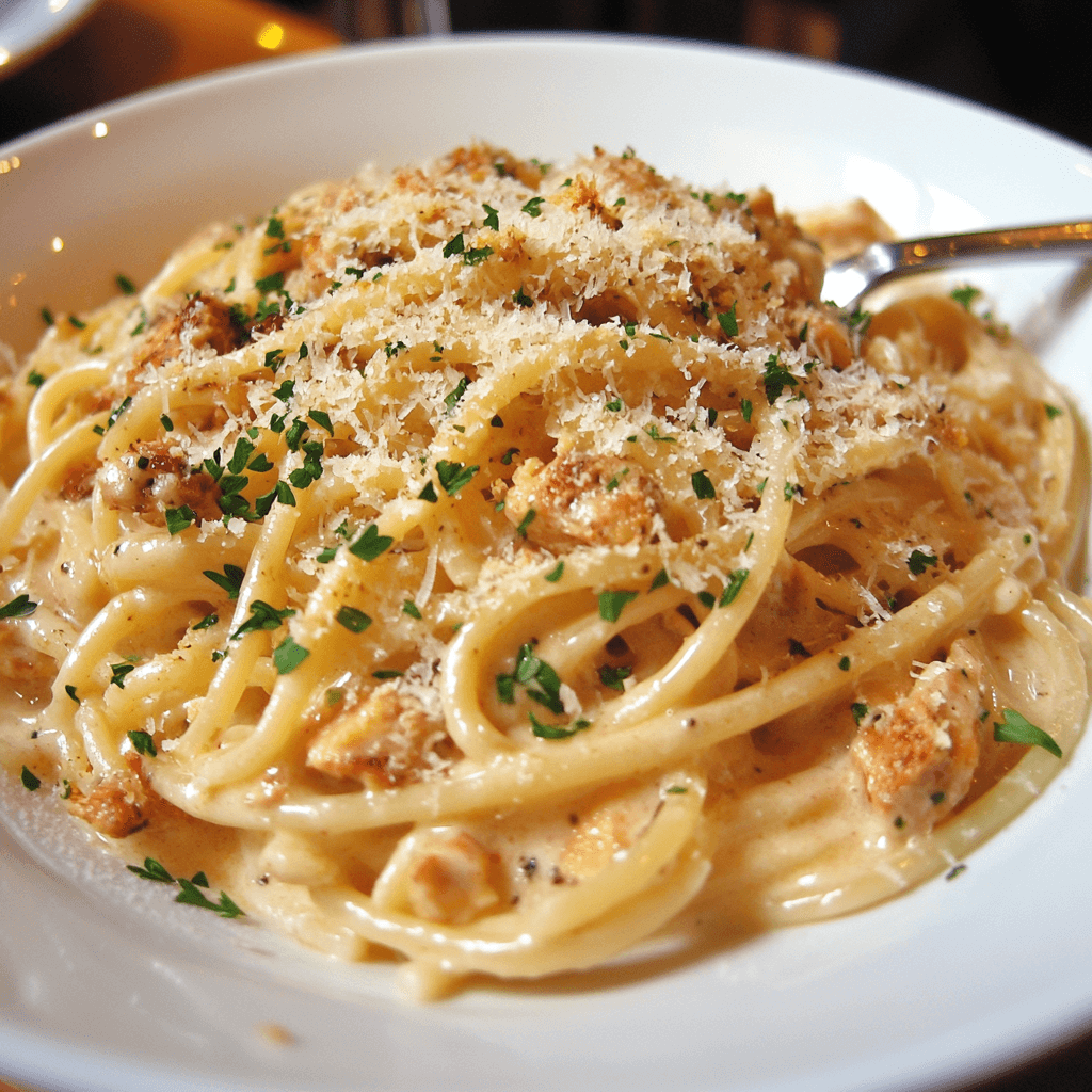 Garlic Parmesan Chicken Pasta