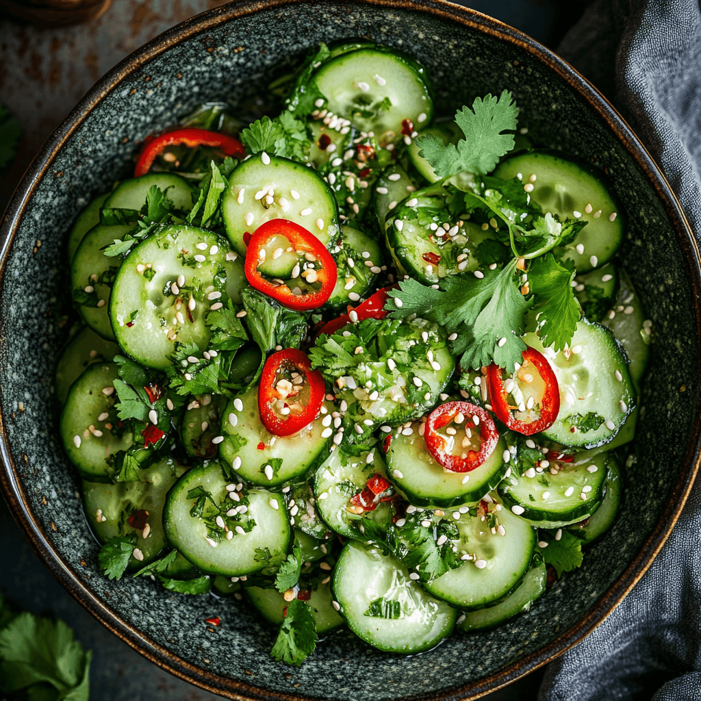 Spicy Asian Cucumber Salad