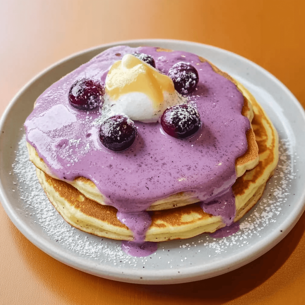 Taro Flavored Pancake Recipe