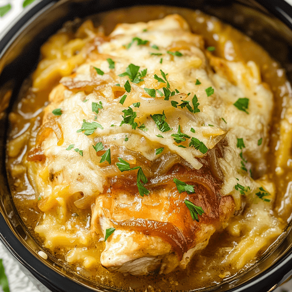 Chicken And French Onion Soup In Crock Pot